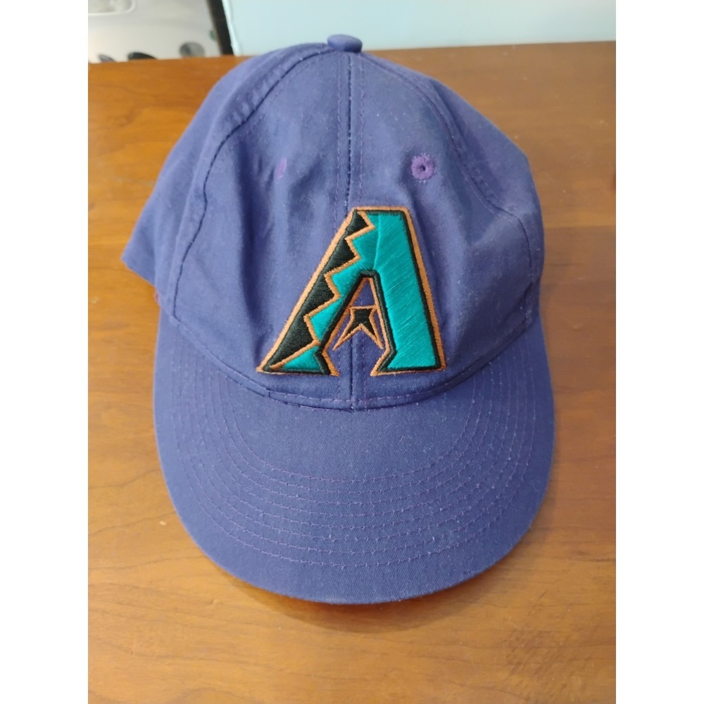Vintage Logo Athletic Arizona Diamondbacks MLB‎ Wool 90s Purple Adjustable Hat
